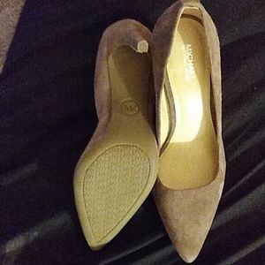 Michael kors brown suede Heels